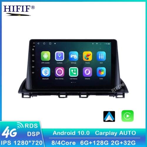 DSP CAR Android 10 Multimedia Radio Player For Mazda 3 Axela 2014-2019 GPS Navigation Video stereo Audio head unit 2DIN NO DVD