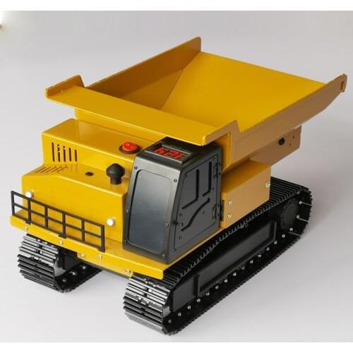 Full Metal Remote Control Dump Truck Unlimited Rotation Crawler Mining Truck Engineering Vehicle Model