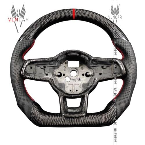 Private custom carbon fiber steering wheel for vw golf mk7/7.5 gti/r
