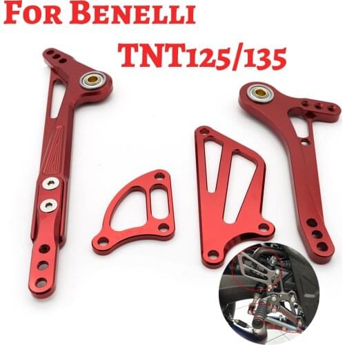 CNC Adjustable Gear Shift Shifter Lever + Wing For Benelli TNT125 TNT135 TNT 125 135 Motorcycle Rearset Foot Peg Shifters Levers