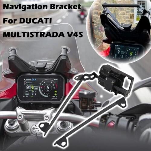 For DUCATI Navigation Bracket For DUCATI MULTISTRADA V4S 2021 Phone Holder GPS Navigation Bracket Mobile Device Stand