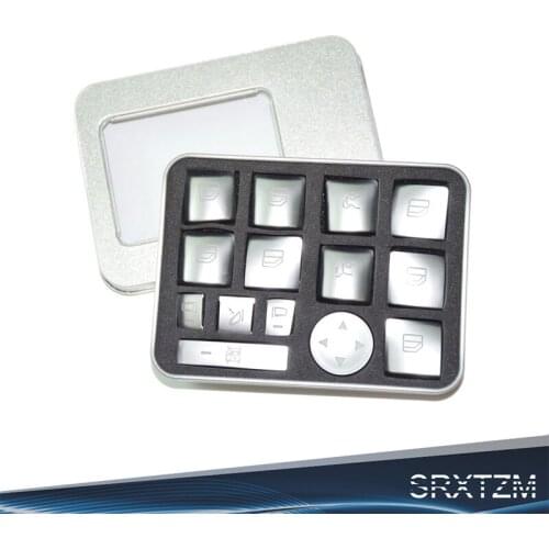 Chrome Car Window Lift Switch Button Cover For Mercedes Benz A/B/C(W204)/E(W212)/GLA /CLA/ GLK/ GL/ ML/ GLE-class 14pcs