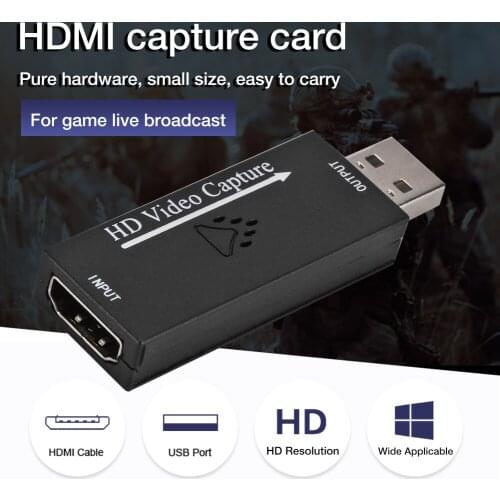 Video Capture Card USB2.0 Durable HDMI High-definition Live Recording Box For Gaming Teaching Video Conference