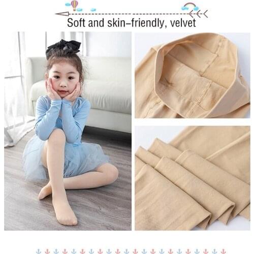 3-13Y Kids Pantyhose Summer Spring Black Ballet Dance Girls Stocking Childrens Velvet Solid White Pantyhose Tights for Children