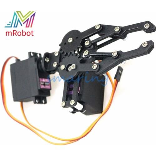 2 Dof Aluminium Robot Arm Clamp Claw Mount Kit+ MG996/DS3218 Servo For Robotic Manipulator Diy Rc Toy