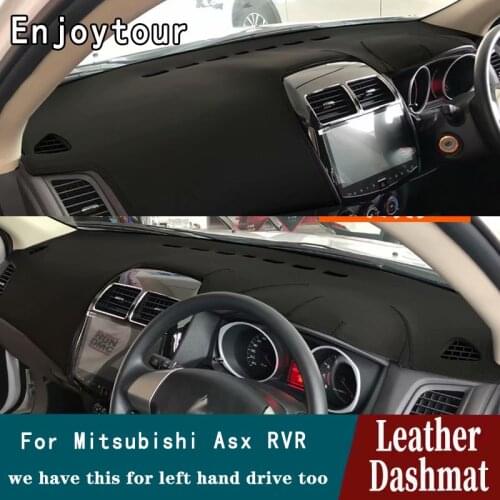 For Mitsubishi Asx RVR Outlander Sport 2010-2019 Leather Dashmat Dashboard Cover Pad Dash Mat Carpet Car Styling Accessories RHD