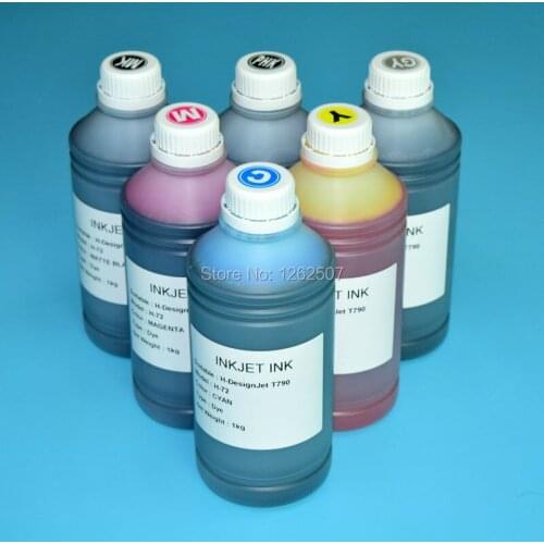 Water based dye ink for hp 72 for hp inkjet T610 T620 T770 T790 T1100 T1120 T2300 printer ink 1000ml