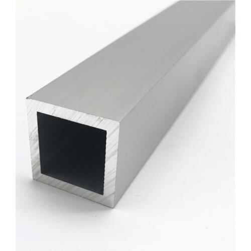 25mm25mm*3mm square tube aluminum alloy hollow pipe rectangle straight duct vessel 100/200/300/400/500/550mm length