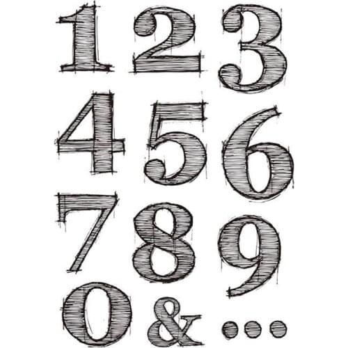 Line stamp Clear Stamp for Scrapbooking Transparent Silicone Rubber DIY Photo Album Decor F162