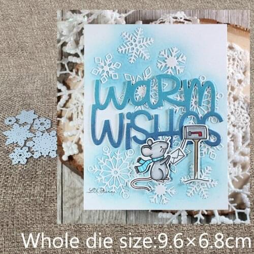 XLDesign Craft Metal Cutting Dies stencil mold Frosty Flakes decoration scrapbook Album Paper Card Craft Embossing die cuts