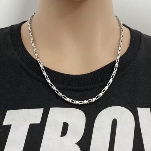 Fashion Trend Mens Titanium Steel Bicycle Chain Fashion Necklace Stainless Steel Chain Jewelry