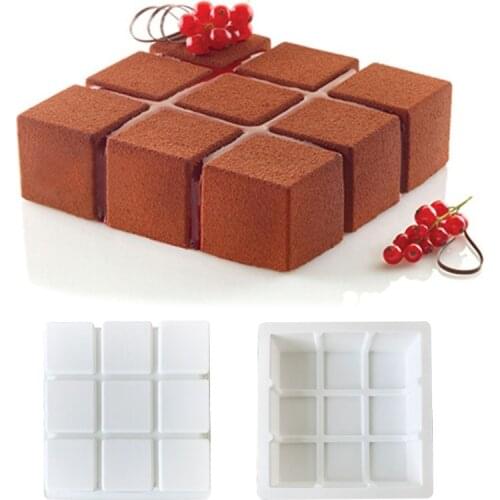 New Sudoku Shape Silicone Cake Decorating Mold For Baking Silicon Moldes Dessert Mousse Pastry Molds Bakeware Tools