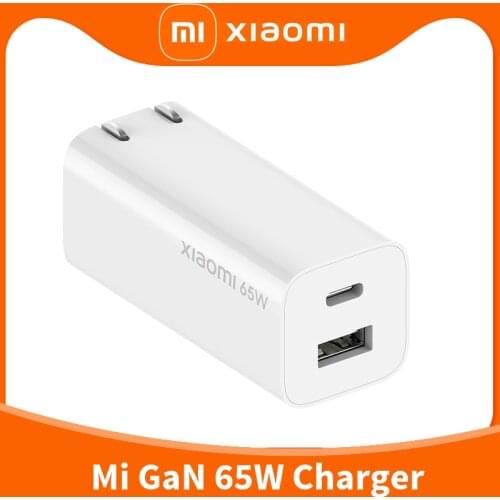 Original Xiaomi Mi GaN 65W Super Charger Double Port USB & Type C For Xiaomi 11 Pro 11S Note 10 Pro Redmi K40 ProPoco F3 X3 Pro