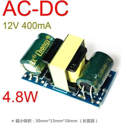 DYKB 4.8W AC-DC Buck Converter 110V 220V TO 12V 400mA Step Down Isolated Switching Power Supply Module