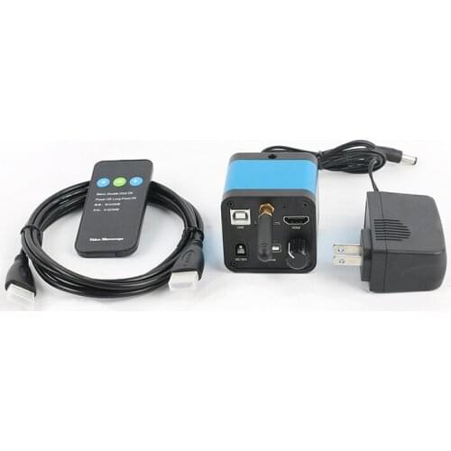 1080P 16MP HDMI USB WIFI Industrial Video Microscope Camera C-mount TF Video Recorder IR Remote Controller For PCB Soldering