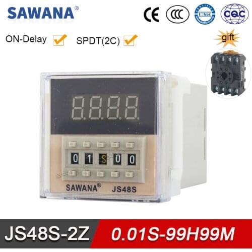 Pre-formulation Time Relay H5CN On-delay SPDT Time SWITCH Repeat cycle 0.01S-99H99M 0.1-99H JS48S 8/11 Pin Timer RELAY