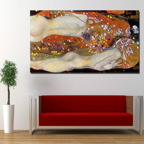 Nordic Poster Gustav Klimt Canvas Painting Prints Living Room Home Decoration Modern Wall Art Oil Painting Posters Pictures Art
