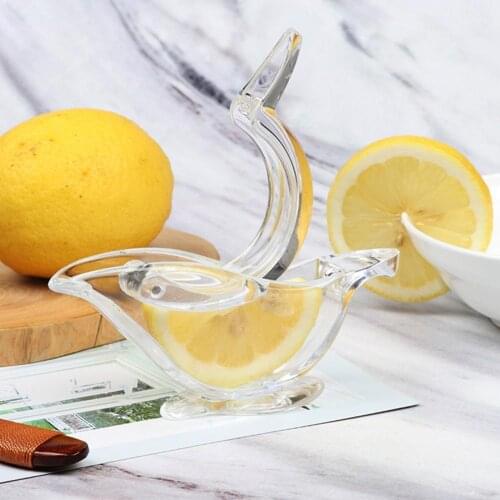 Fruit Juicer Press Type Manual Acrylic Exquisite Hand Press Lemon Squeezer for Kitchen