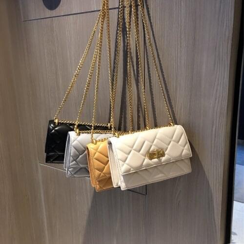 Chain Bag New 2020 Fashion Simple generous Female Bag Small Square Bag Shoulder Messenger Women Handbags Gg Louie Vuiton