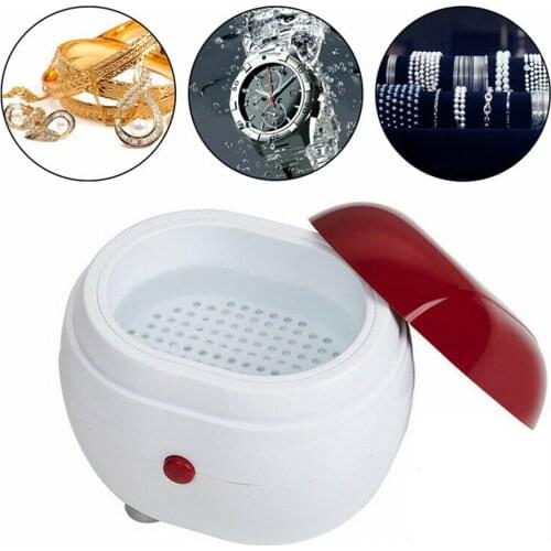 Mini Gold Silver Jewelry Cleaner Ultrasonic For Necklace Key Rings Watches Coins Cleaner Home Supplies