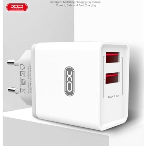 Universal 5V 2.4A Dual USB Wall Charger Fast Charge Adapter EU Plug Mobile Phone Charger For iPhone For Samsung For HTC