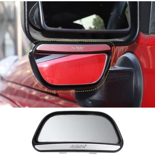 Side View Mirrors Reversing Auxiliary Mirror for Jeep Wrangler TJ JK JL Gladiator JT for Suzuki Jimny 2019 2020 2021 Accessorie