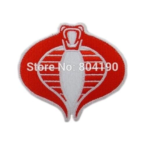 3.5" COBRA LOGO Storm Shadow VER. BEDGE Hook Back Patch Movie TV Costume Sew On Embroidered Patch Fashion Clothing