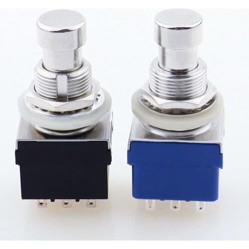 3PDT 9 pins Guitar Effects push button Switch foot pedal switches guitar switch