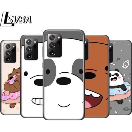Three Cute Gbears Panda Cartoon For Samsung S20 FE Ultra Lite Plus A91 A72 A71 A52 A51 A41 A31 A21S A21 A11 A02S A01 Phone Case