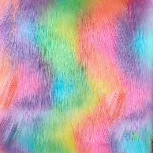 A4 Colorful Faux Fox Plush Fabric For Winter Garment Material DIY Handmade Sewing Plush Toys Accessories Supplies