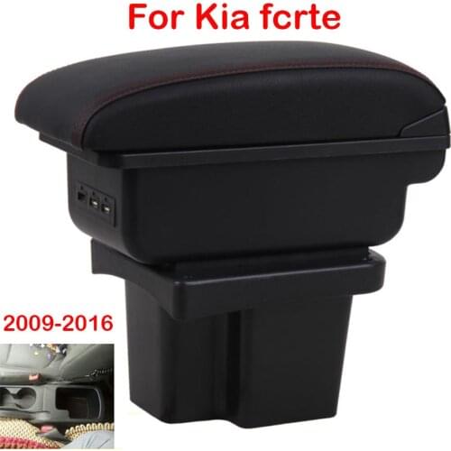 For Kia fcrte armrests box car KIA rtage fcrte 2011 2012 2014 2016 2019 car armrest box Storage box car accessories interior USB