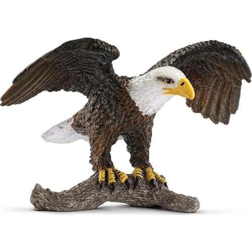 3.3inch Bald Eagle Wild Life Toy Figurine PVC Figures The Best Gift For Children Educational Improve Kids Observation Ability