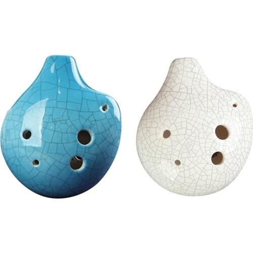 Harmony 6 Holes Soprano C Ceramic Ocarina - Dexterous, Easy to Learn, Good for Beginner & Great Gift Crack