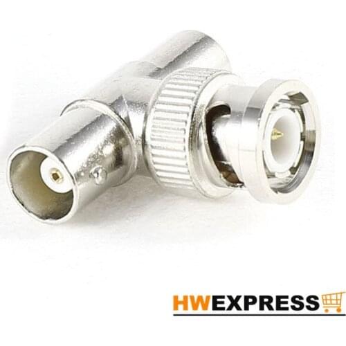 HWEXPRESS Hot 2 Pcs Male to 2 Female Jack T-Shaped Connector 3 Way