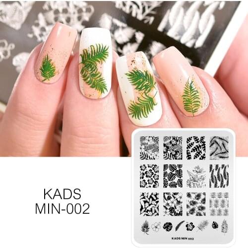 KADS Nail Stamping Plates Flower & plants Pattern Nail Art Stamp Stamping Template Image Plate Stencil stamp polish nail art