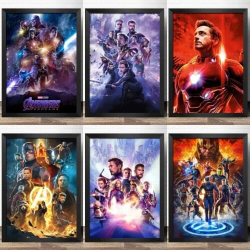 Canvas Painting Marvel Avengers Captain America Posters and Prints Wall Art Home Decoration Pictures Living Kids Room Decor