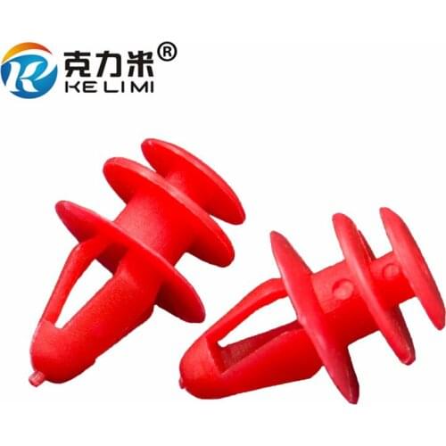 KE LI MI Red Universal Car Door Panels Clips Fasteners Door Trim Board Retainers