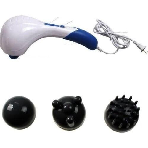 2014 new design hand Held massager electric vibration massager body relax muscle therape massager with 6 pcs head free shipping