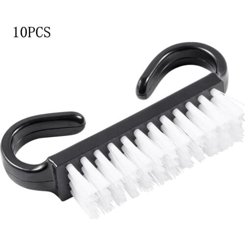 New 10PCS/Lot Acrylic Nail Brush Nail Art Manicure Pedicure Soft Remove Dust Plastic Cleaning Nail Brushes Tool Set