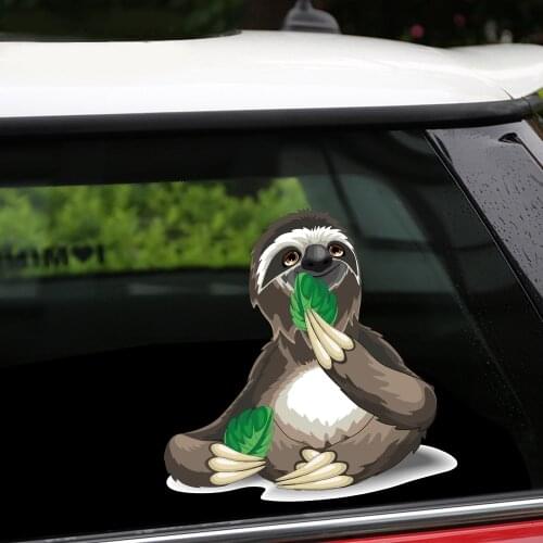 New Removable & Reusable Stickers For Car Sloth Home Car Stickers and Decals Car Styling Body Window Door Stickers Auto Products