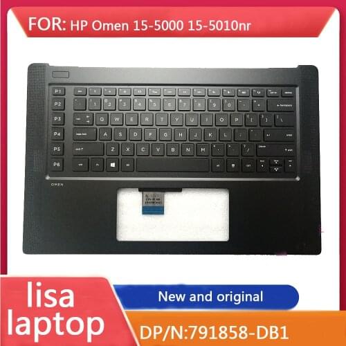 Suitable For HP Omen 15-5000 15-5010NR Palm Pad Keyboard French Canada 791858-DB1 With Backlight Black Brand New