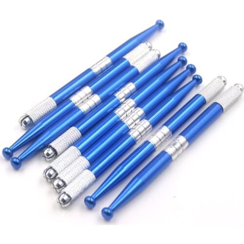 10pcs stainless steel Tebori Pen Microblading pen tattoo machine for permanent makeup eyebrow tattoo manual pen free shipping