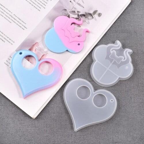 Silicone Resin Mold For Jewelry Making Loving Heart Shape Silicone Fondant Mold Tool Decorative Crafts