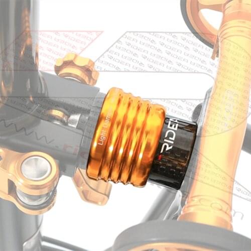 Folding bike carbon+7075 aluminum alloy ridea carbon shock absorber for brompton bike damper mechanism 58g