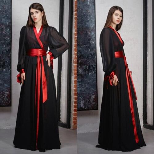 Custom Made Womens Bridal Robe Wedding Long Sleeve Lingerie Robe Bathrobe Sleepwear with Belt