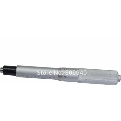 0-50mm x 0.01mm Micrometer Head 50mm Metric Measuring Gauge With Flat Head Micrometer Heads