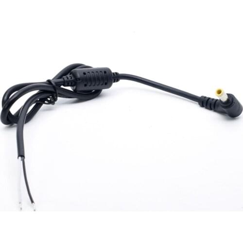 1pcs 5.5*3.0mm 3A 0.3mm2 Notebook Monitor Power Cord 90 Degree DC Charging Cable Inner Pin 1.0mm For Samsung