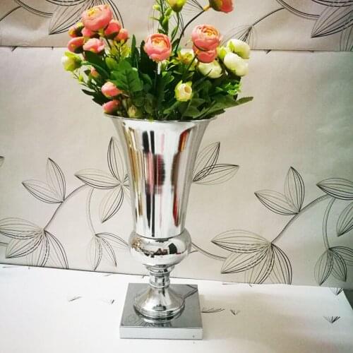 2 Pcs/Lot Flower Vases Floor Metal Vases Plant Dried Floral Holder Flower Pots Road Lead Home Wedding Corridor Decoration ZHP003