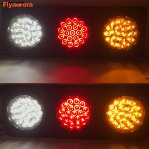 24V LED Dynamic Car Truck Tail Light Turn SignalRear Indicator Brake Lights Stop Reverse Lamps for Lorry Trailer Van Caravan Bus
