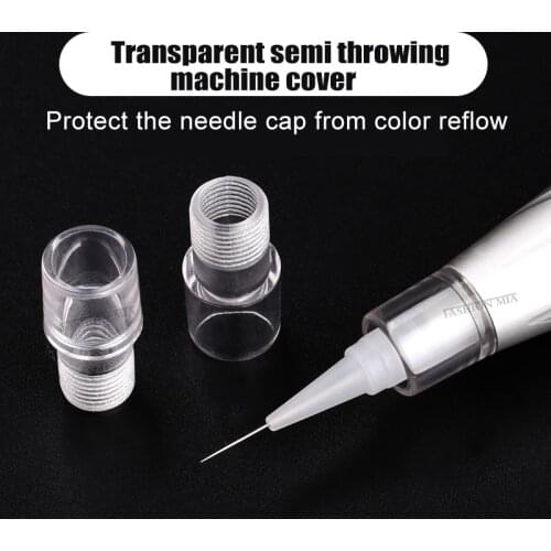 9/9.2mm/9.5mm Crystal Head For Dermograph Permanent Makeup tattoo Machine Pen Plastic Plastic Machine Pen Nozzle Tip Shell Size
